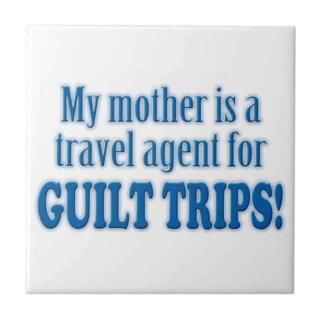 Azulejo De Cerâmica Guilt Trips (Frente)