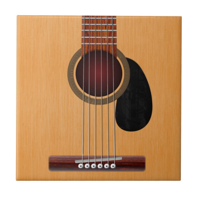 Azulejo De Cerâmica Guitarra acústica (Frente)