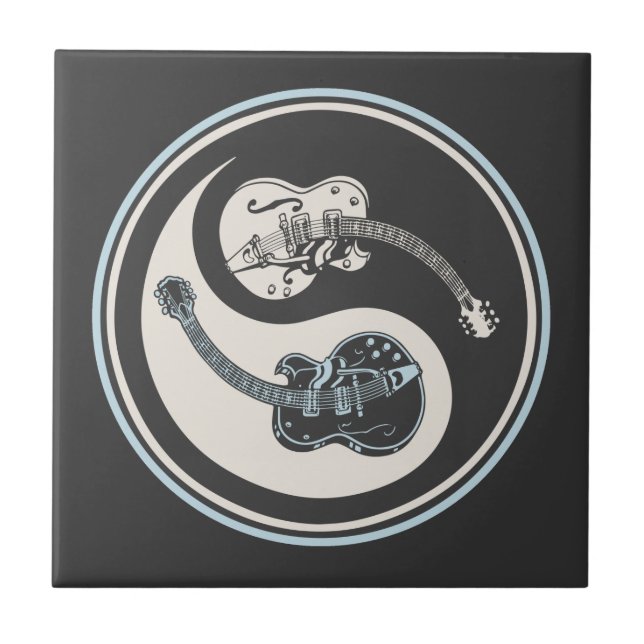 Azulejo De Cerâmica Guitarra Elétrica Yang (Frente)