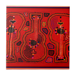 Azulejo De Cerâmica Guitarras Indian Kuna