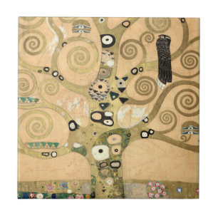 Azulejo De Cerâmica Gustav Klimt - A Árvore da Vida, Friso Stoclet