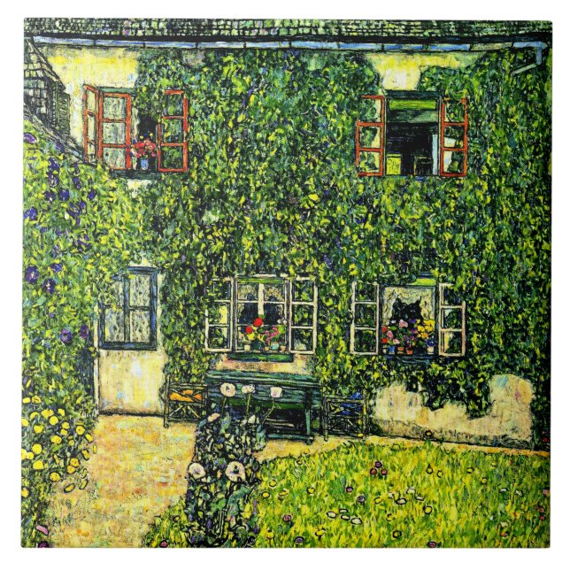 Azulejo De Cerâmica Gustav Klimt - A Casa de Guardaboschi (Frente)