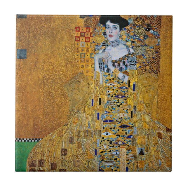 Azulejo De Cerâmica Gustav Klimt - Adele (Frente)