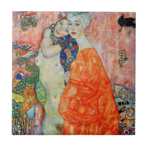 Azulejo De Cerâmica Gustav Klimt - Amigas