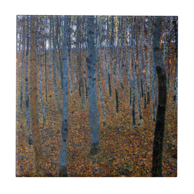 Azulejo De Cerâmica Gustav Klimt - Beech Grove I (Frente)
