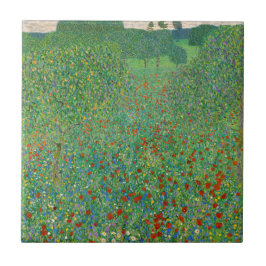 Azulejo De Cerâmica Gustav Klimt - Campo Poppy