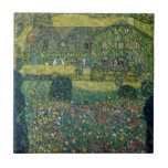 Azulejo De Cerâmica Gustav Klimt - Casa do País pelo Attersee<br><div class="desc">Country House by the Attersee - Gustav Klimt,  Oil on Canvas,  1914</div>