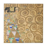 Azulejo De Cerâmica Gustav Klimt - Expectativa, Frieze Stoclet<br><div class="desc">A Árvore da Vida,  Stoclet Frieze,  Esperança - Gustav Klimt,  Cartolina,  1909</div>