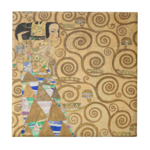 Azulejo De Cerâmica Gustav Klimt - Expectativa, Frieze Stoclet