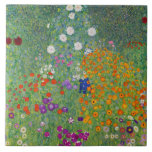 Azulejo De Cerâmica Gustav Klimt Flower Garden Vintage Art Nouveau<br><div class="desc">Gustav Klimt Flower Garden Vintage Art Nouveau Pintura De Belas Artes 1907</div>