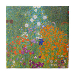 Azulejo De Cerâmica Gustav Klimt - Jardim Flor