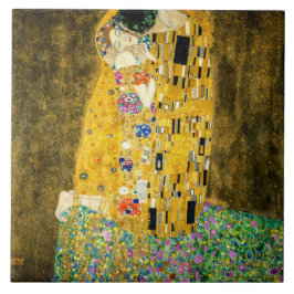 Azulejo De Cerâmica Gustav Klimt Kiss / Valentine's Day Romantic Art