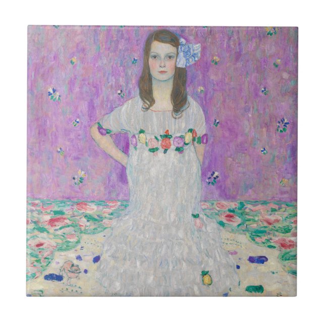 Azulejo De Cerâmica Gustav Klimt - Mada Primavesi (Frente)