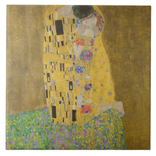 Azulejo De Cerâmica Gustav Klimt O Beijo