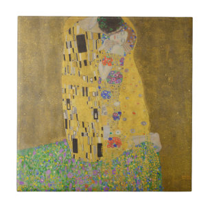 Azulejo De Cerâmica Gustav Klimt "O Beijo"