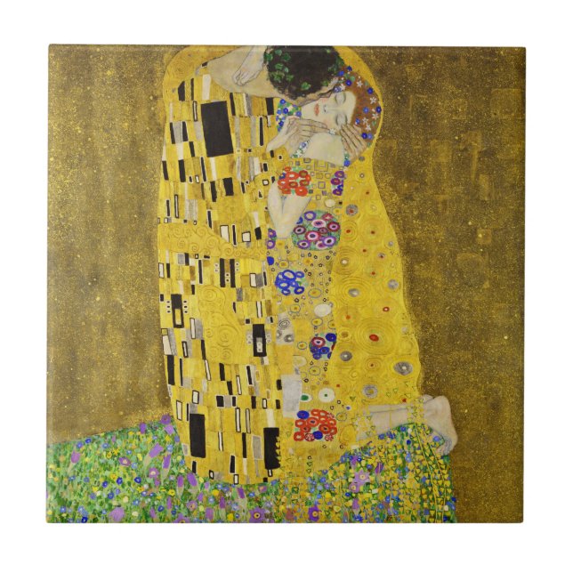 Azulejo De Cerâmica Gustav Klimt - The Biss (Frente)