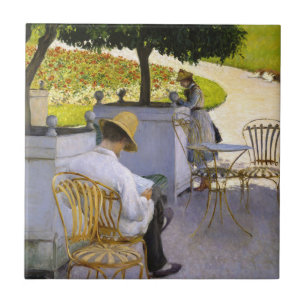 Azulejo De Cerâmica Gustave Caillebotte - As Árvores Laranja