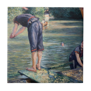 Azulejo De Cerâmica Gustave Caillebotte - Banhistas, Margem do Yerres