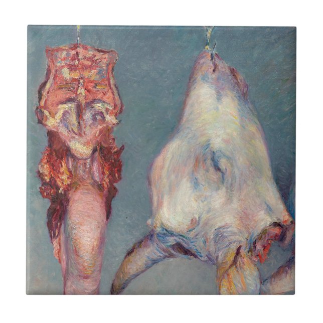 Azulejo De Cerâmica Gustave Caillebotte - Cabeça de Bezerro e Língua d (Frente)