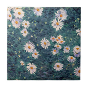 Azulejo De Cerâmica Gustave Caillebotte - Cama de Margaridas, Detalhe