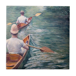 Azulejo De Cerâmica Gustave Caillebotte - Canoas no Yerres