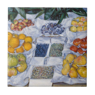 Azulejo De Cerâmica Gustave Caillebotte - Frutas Expostas em uma Banca