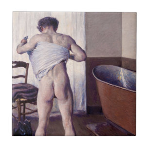 Azulejo De Cerâmica Gustave Caillebotte - Homem no seu Banho