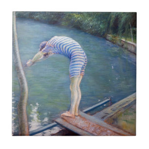 Azulejo De Cerâmica Gustave Caillebotte - O Banhista / O Mergulhador