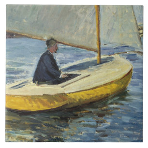 Azulejo De Cerâmica Gustave Caillebotte - o barco amarelo