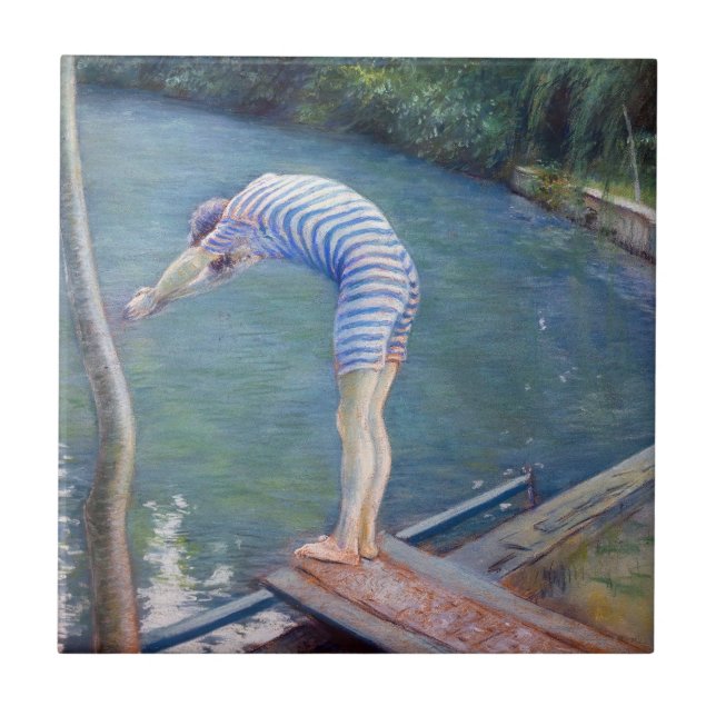 Azulejo De Cerâmica Gustave Caillebotte - The Bather / The Diver (Frente)