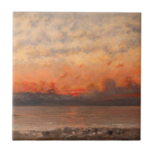 Azulejo De Cerâmica Gustave Courbet - Pôr do sol