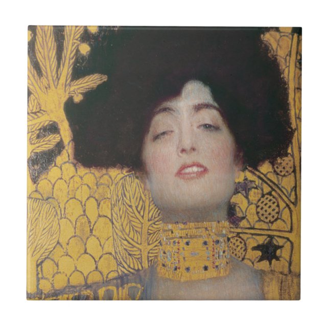 Azulejo De Cerâmica Gustavo Klimt | Judith (Frente)