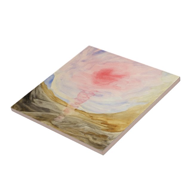 Azulejo De Cerâmica Gusten no submundo por Hilma af Klint (Lateral)