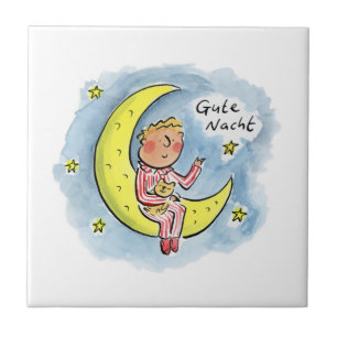Azulejo De Cerâmica Gute Nacht