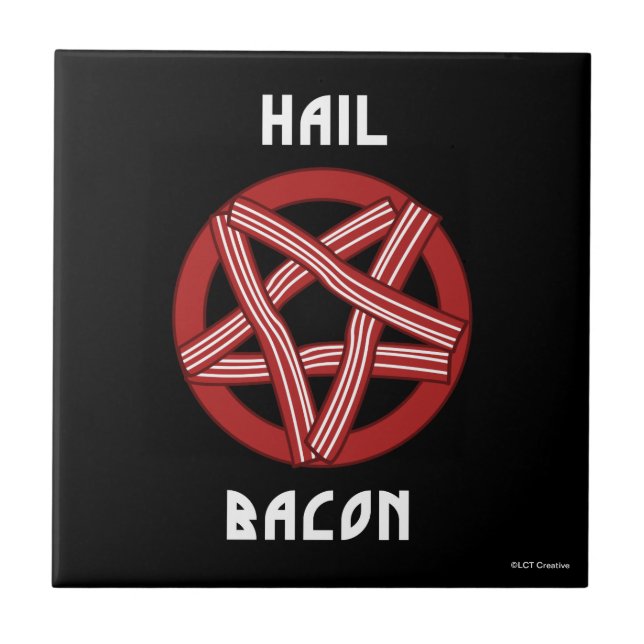 Azulejo De Cerâmica Hail Bacon (Frente)