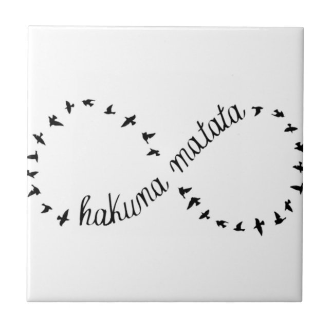 Azulejo De Cerâmica Hakuna Matata (Frente)