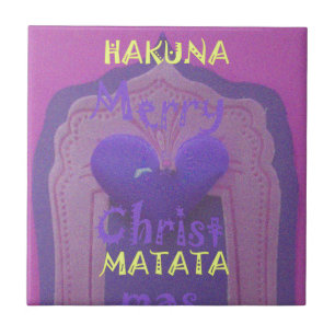 Azulejo De Cerâmica Hakuna Matata Felry Christmas Love Design.jpg