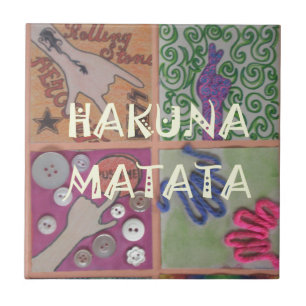Azulejo De Cerâmica Hakuna Matata - Sinal de Arte Impressão