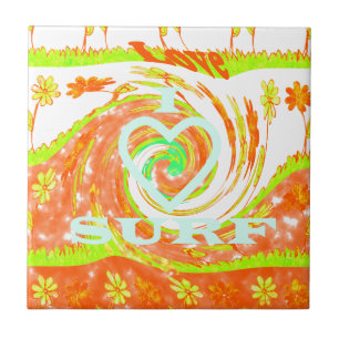 Azulejo De Cerâmica Hakuna Matata Summer Baby Kids I Love Surfing ..pn