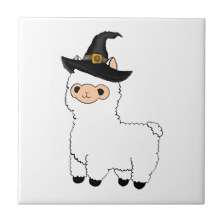 Azulejo De Cerâmica Halloween Alpaca