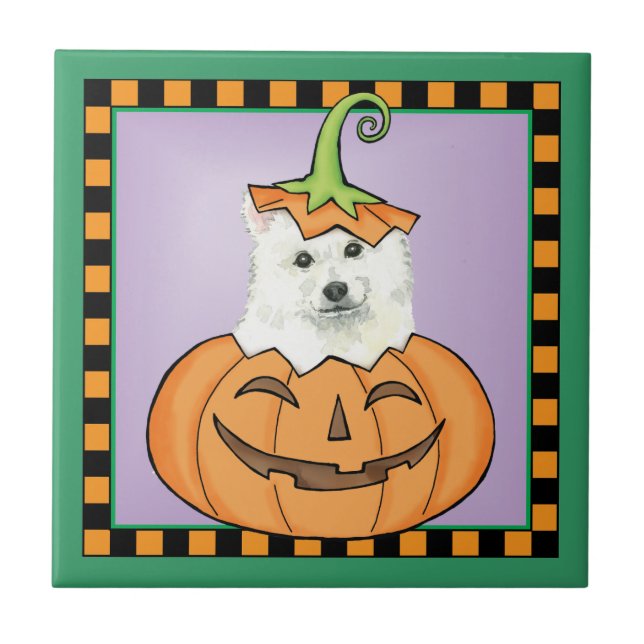 Azulejo De Cerâmica Halloween Eskie (Frente)