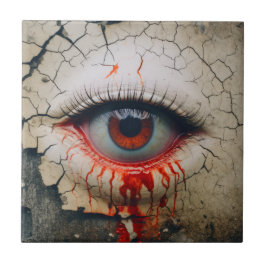 Azulejo De Cerâmica Halloween One Eye Que Chora Azulejo Decorativo De