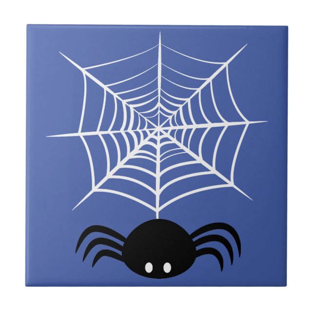 Azulejo De Cerâmica Halloween Spider Web (Frente)