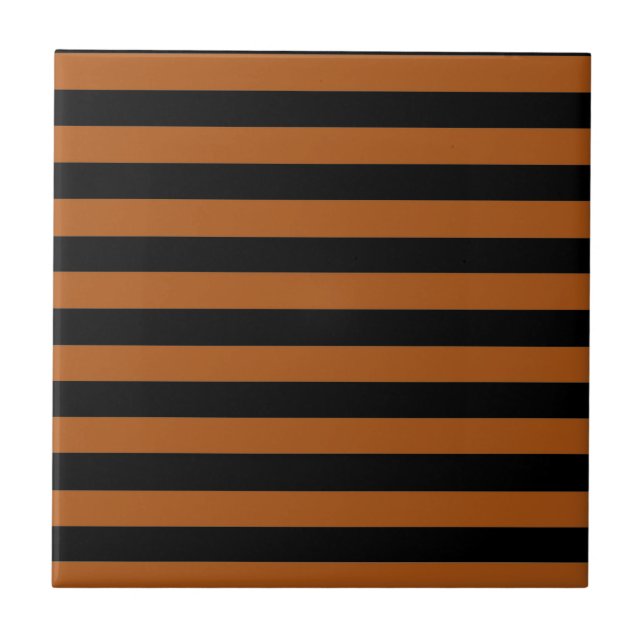 Azulejo De Cerâmica Halloween Stripes (Frente)