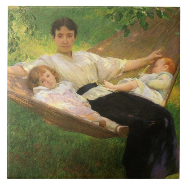 Azulejo De Cerâmica Hammock (por Joseph DeCamp) (Frente)