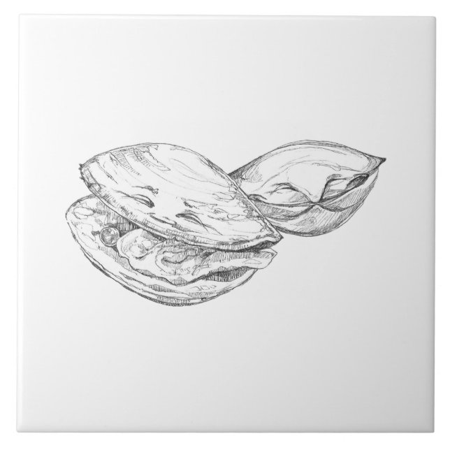 Azulejo De Cerâmica Happy As A Clam Tile (Frente)