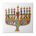 Azulejo De Cerâmica Happy Hanukkah Dreidels Menorah<br><div class="desc">Você está vendo a coleção de Design Lee Hiller. Roupa,  Ofertas e Coleções Lee Hiller Fotografia ou Coleção de Arte Digital. Você pode ver sua fotografia da Nature em http://HikeOurPlanet.com/ e seguir seu blog de caminhada no Hot Primavera National Park.</div>
