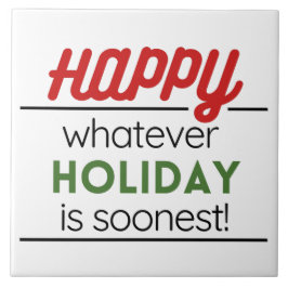 Azulejo De Cerâmica Happy holiday