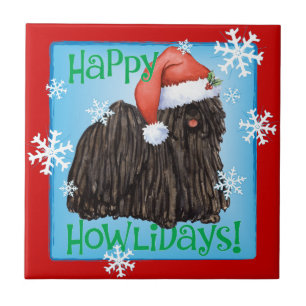 Azulejo De Cerâmica Happy Howlidays Puli