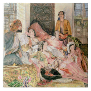 Azulejo De Cerâmica Harem, c.1850